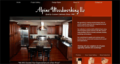 Desktop Screenshot of alpinewoodworkingllc.com