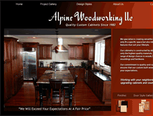 Tablet Screenshot of alpinewoodworkingllc.com